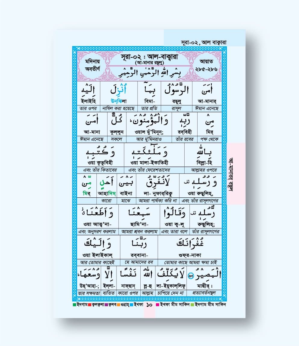 shohoz quran word by word 47 surah 3